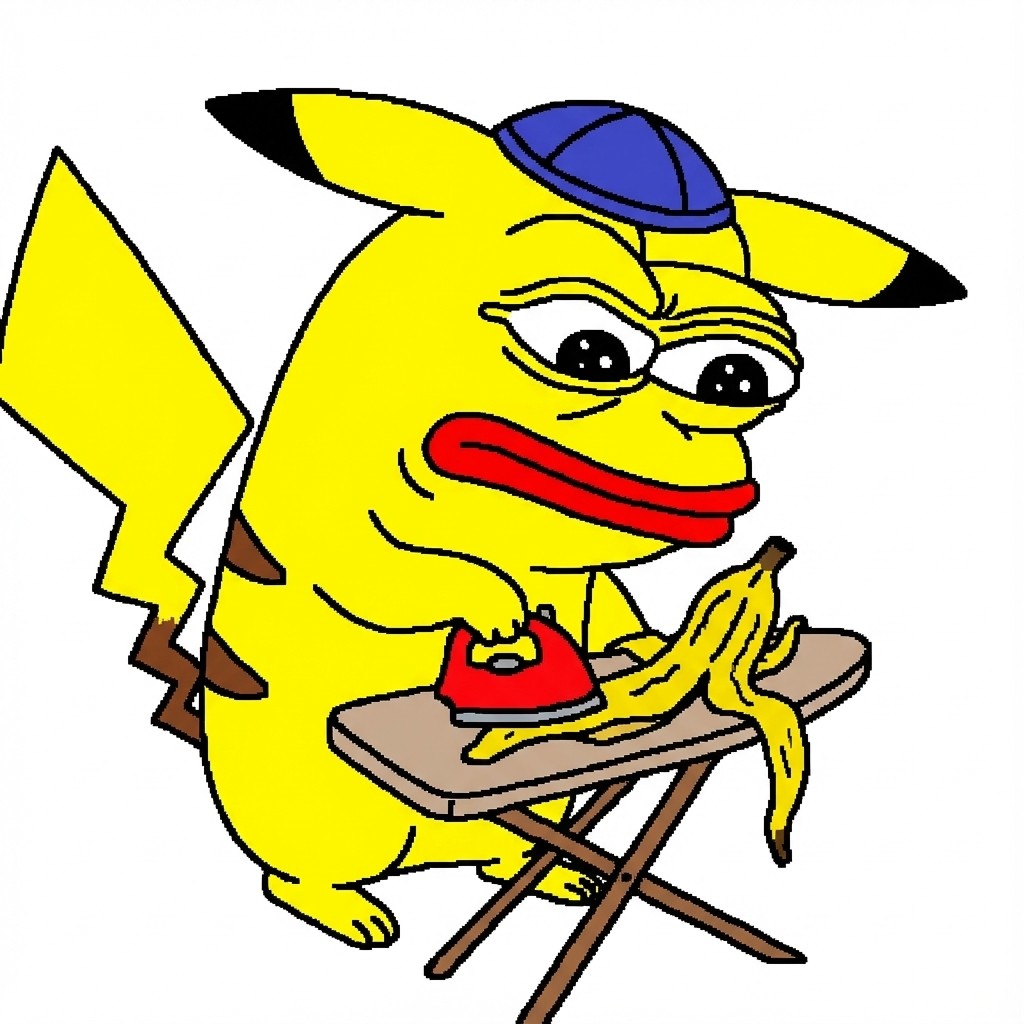 Kipachu eating bananas at table