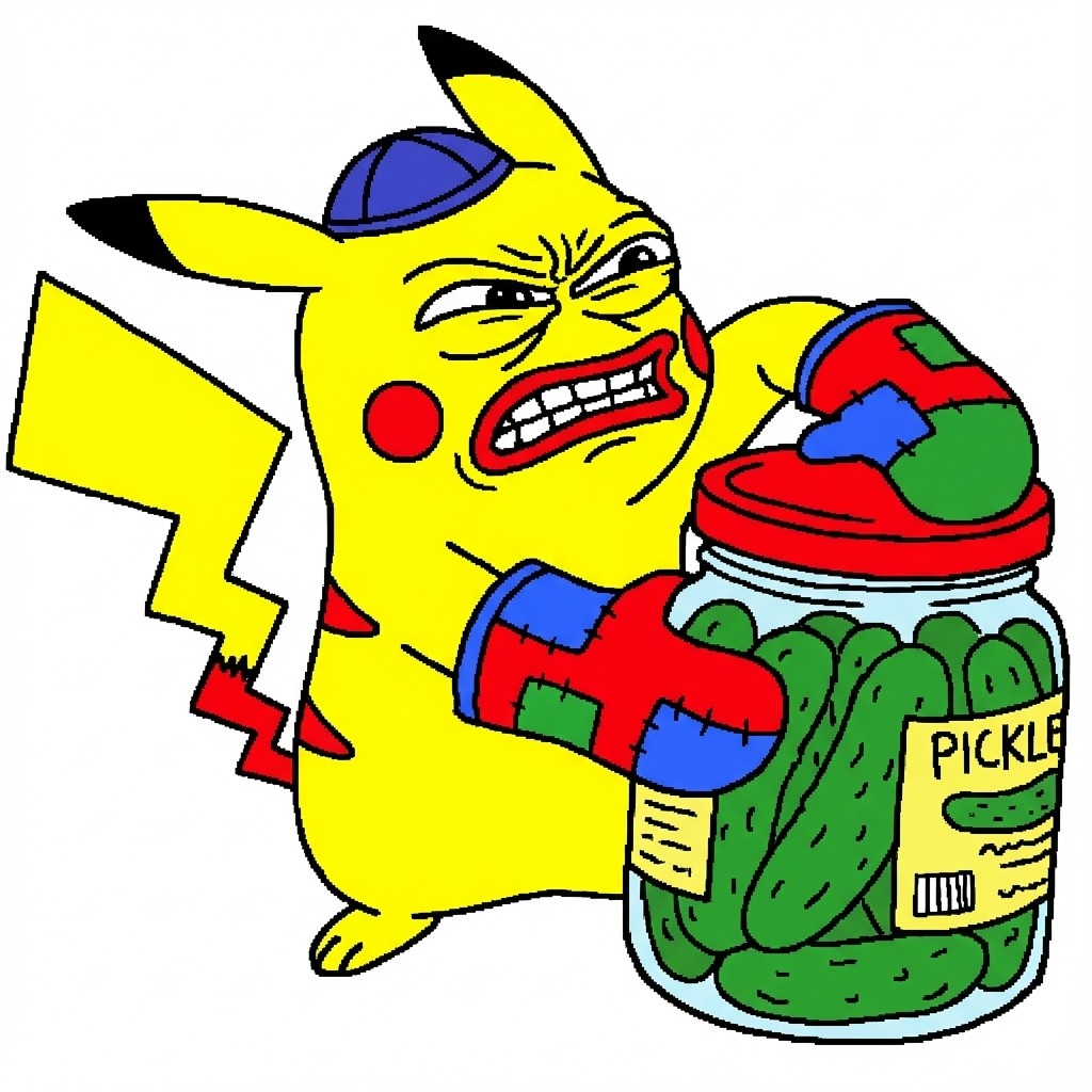 Kipachu with pickle jar